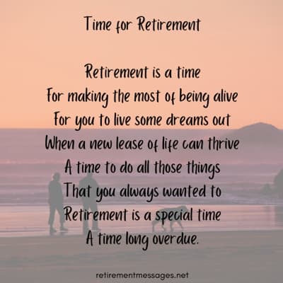 special time for retirement poem