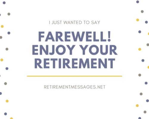 farewell enjoy your retirement