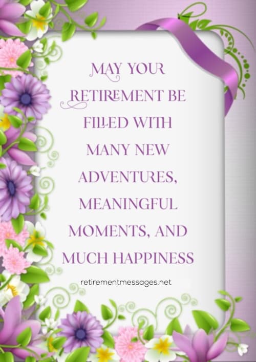 new adventures retirement quote
