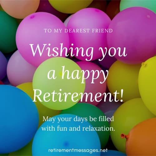 wishing you a happy retirement