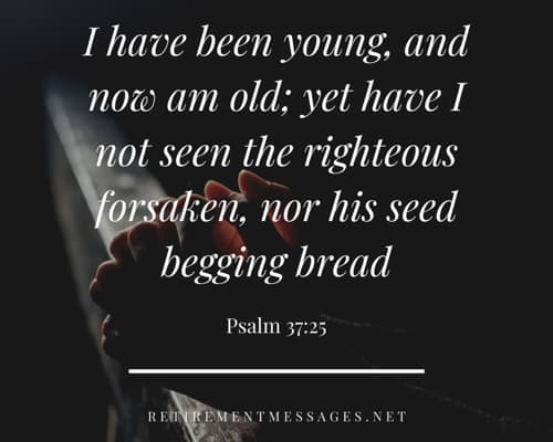 psalm retirement verse from the bible