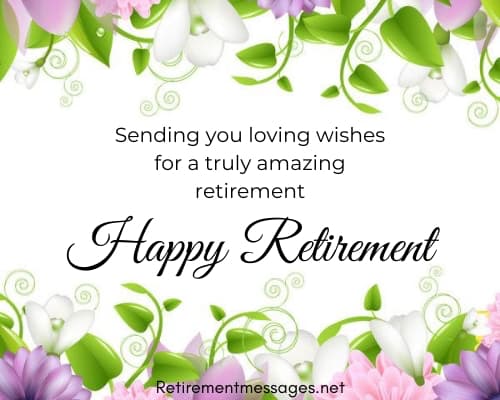 sending loving wishes retirement message